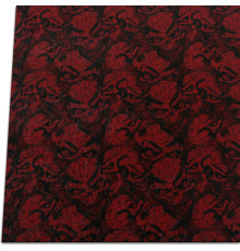   Kydex 2mm Cracked Skull Blood Red 300x150mm